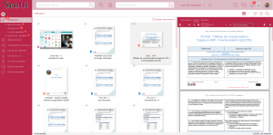 chaque document est représenté par le logo de son type (word, pdf, excel etc ...) et est visualisé sur un simple clic. QALITEL doc, votre logiciel de GED.